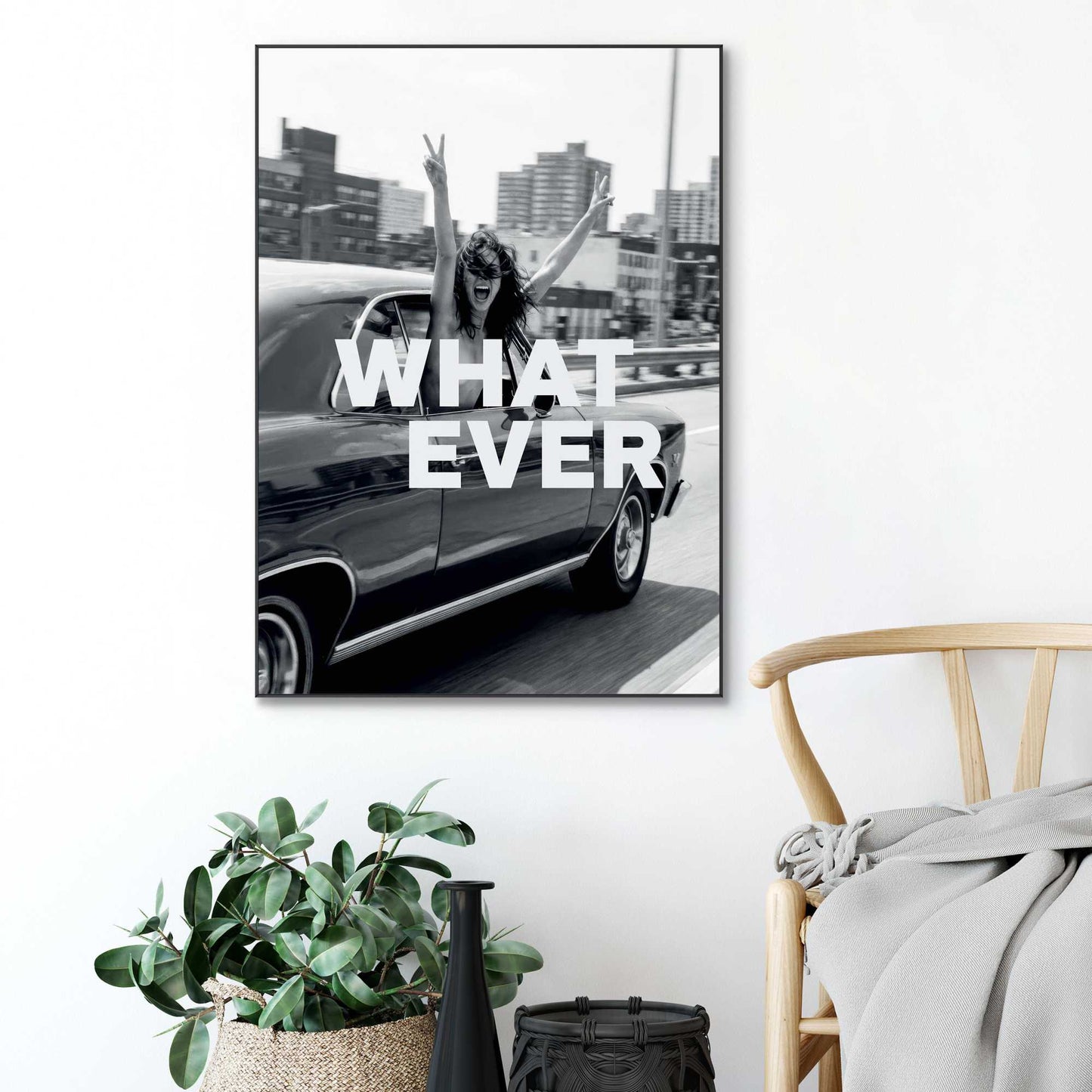 Framed Poster Having Fun 70x50