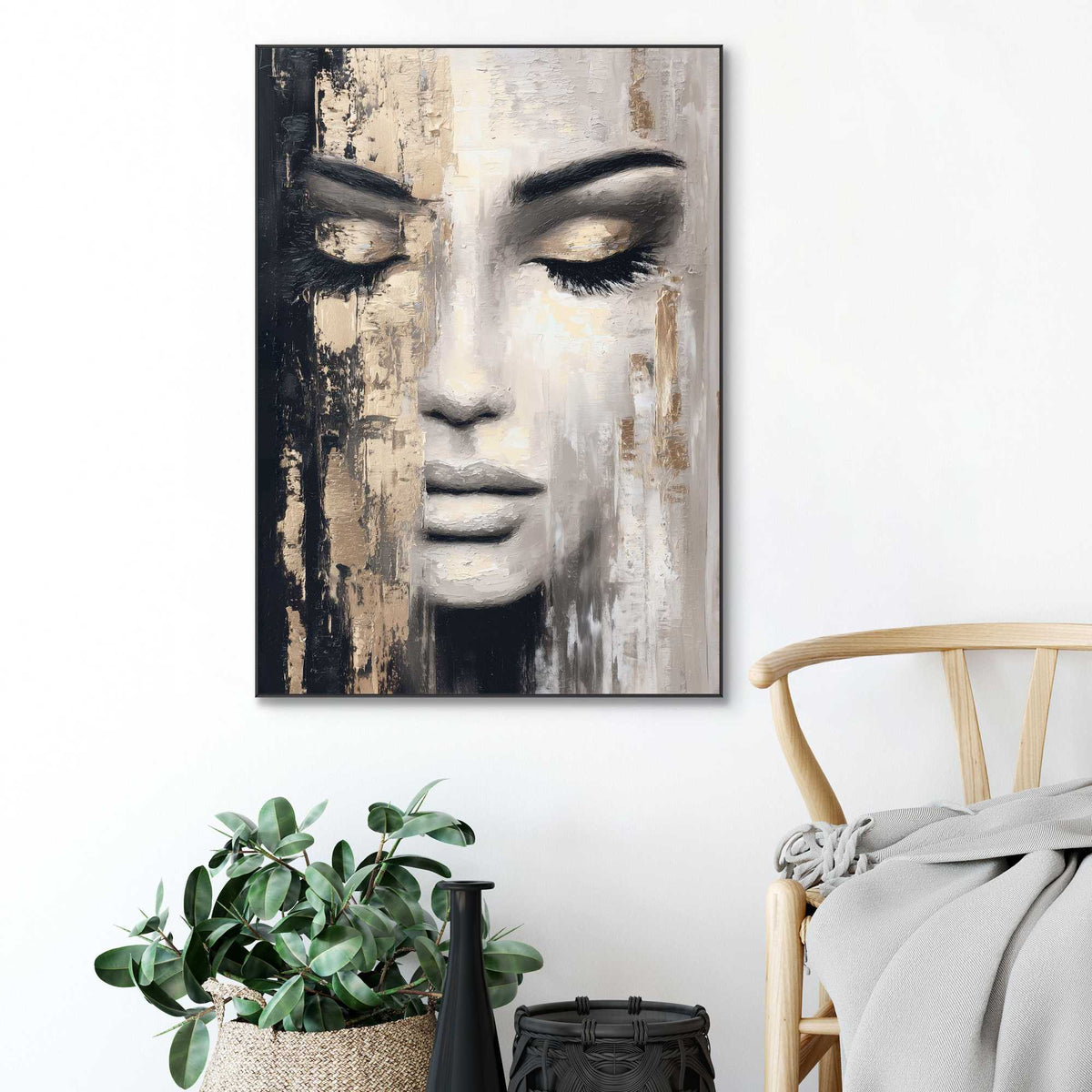 Framed Poster Platina Face 70x50