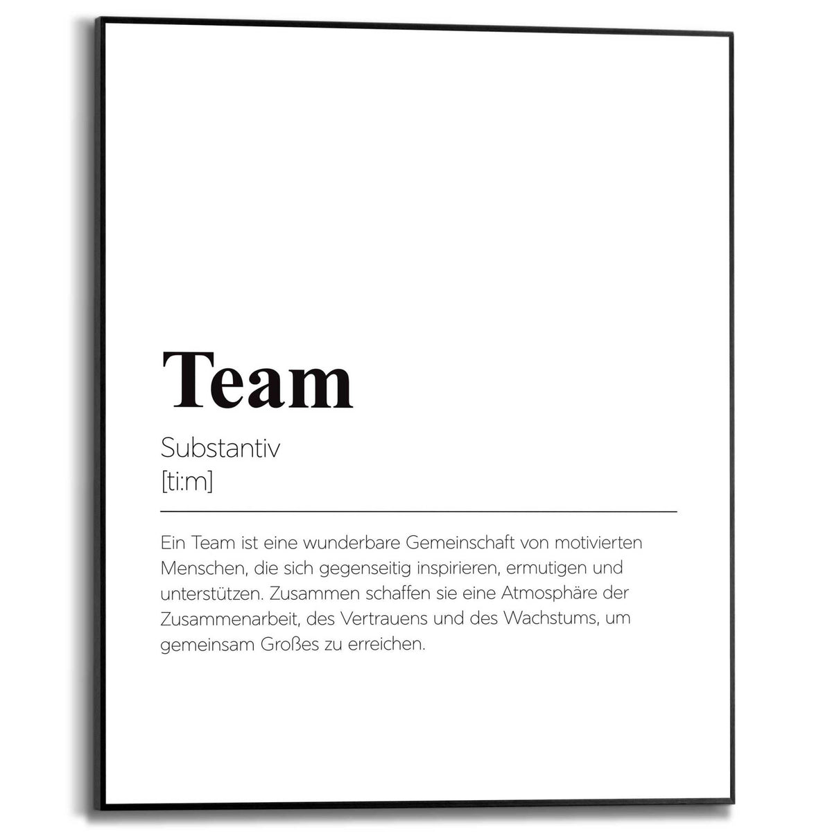 Framed Poster Das Team 50x40