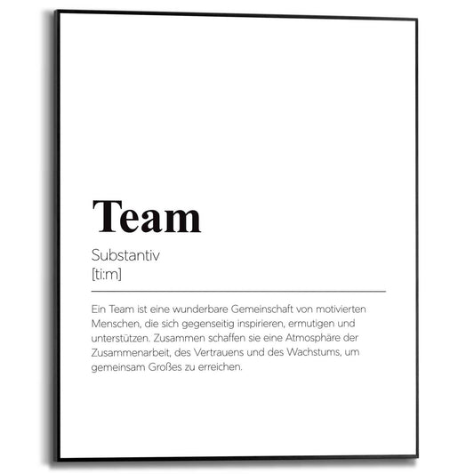 Framed Poster Das Team 50x40