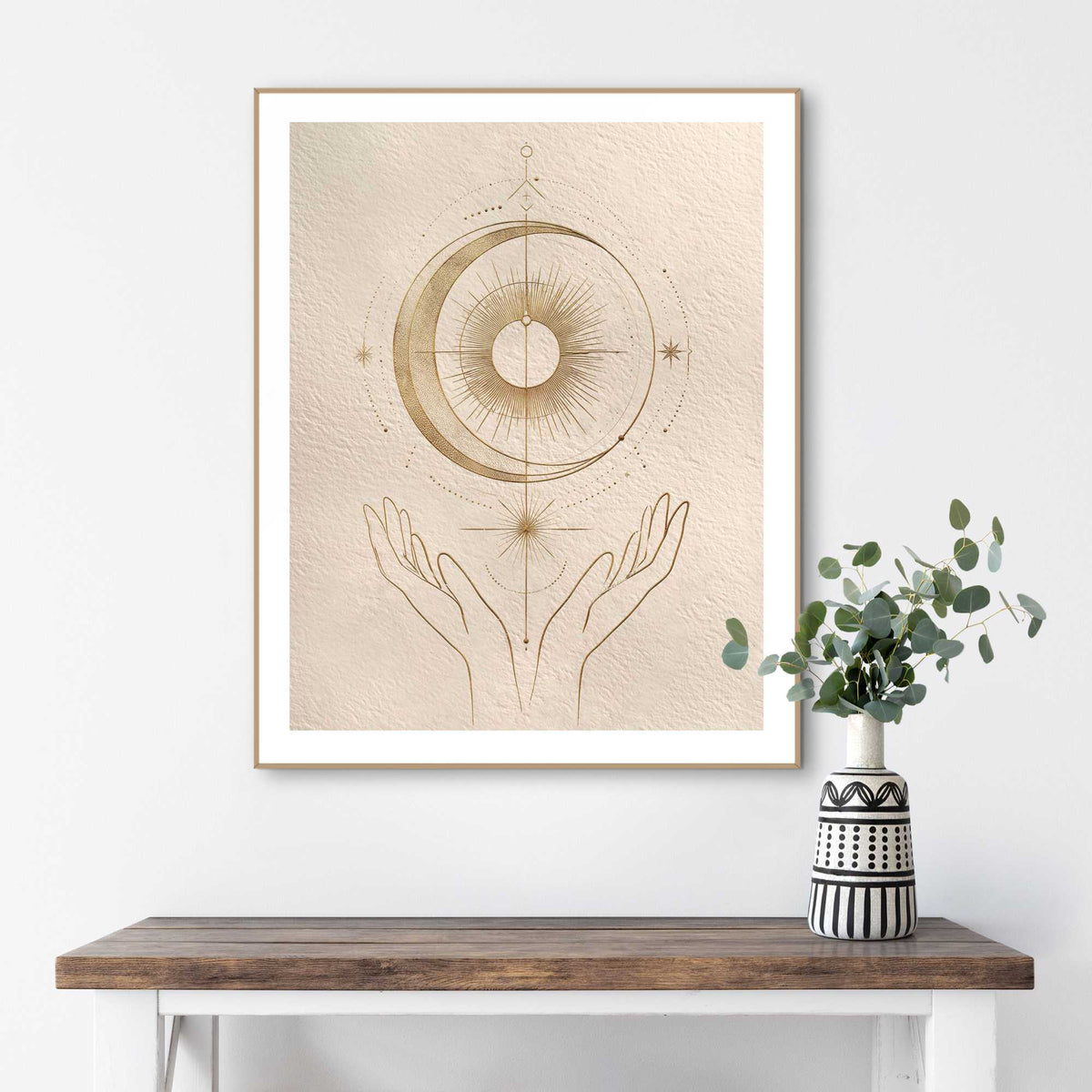 Framed Poster Healing Hands 50x40