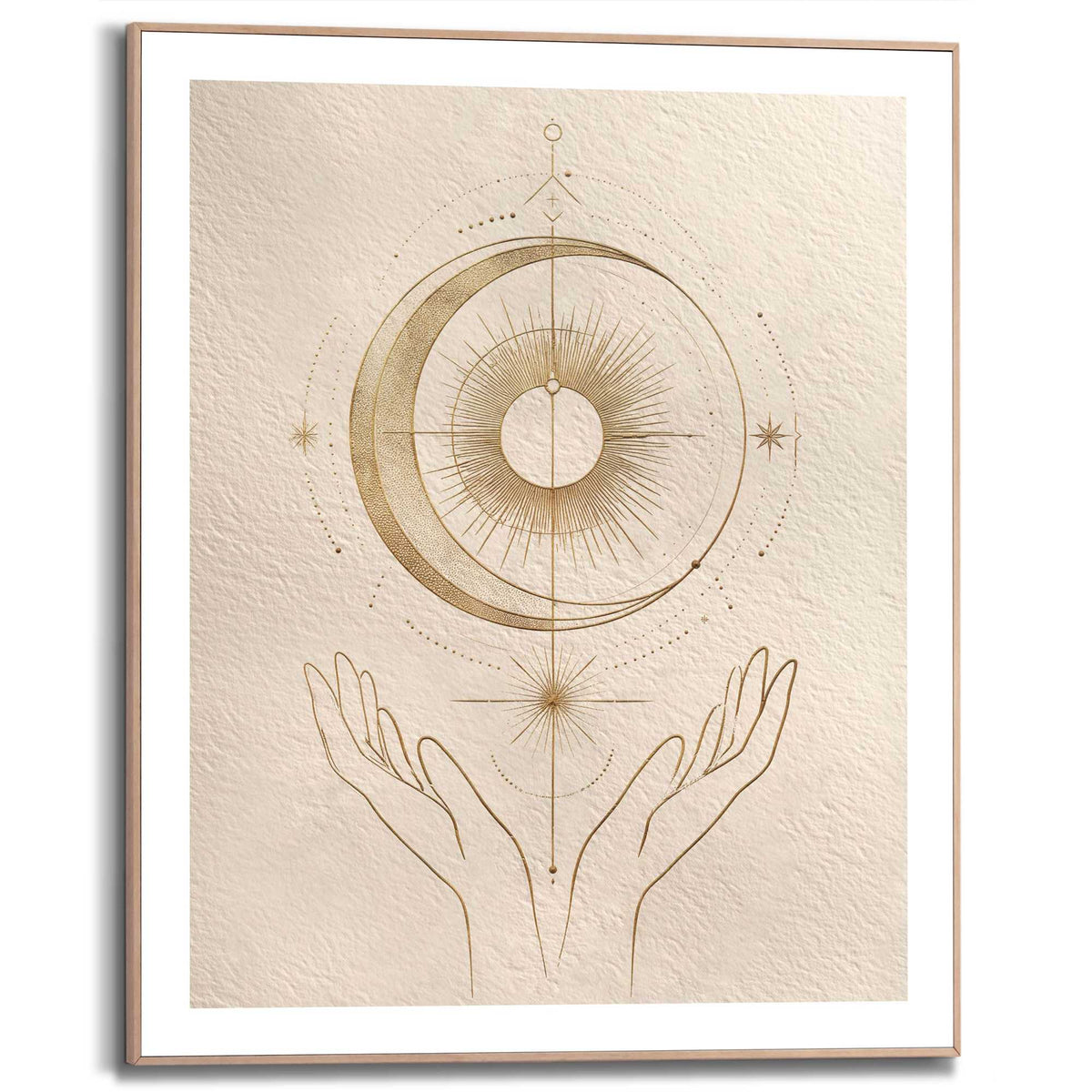 Framed Poster Healing Hands 50x40