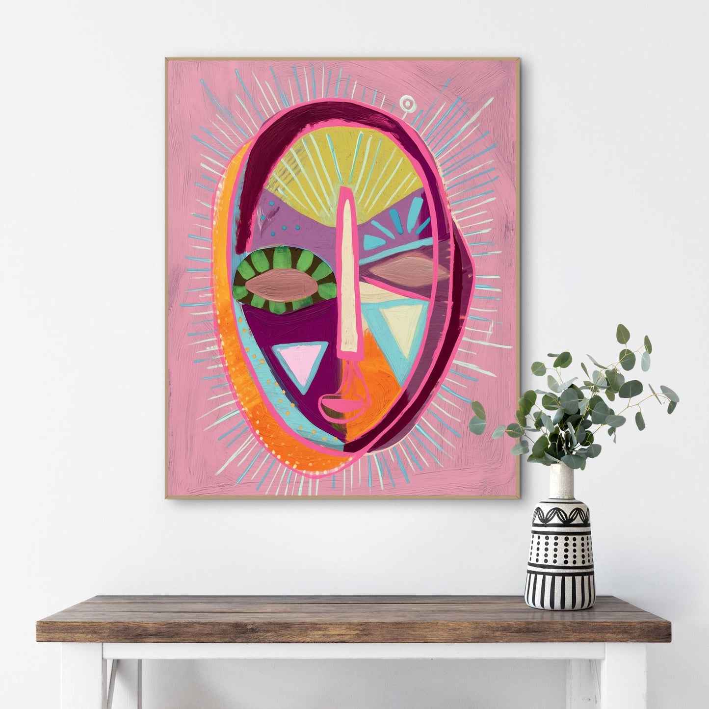 Framed Poster Face Mask 50x40