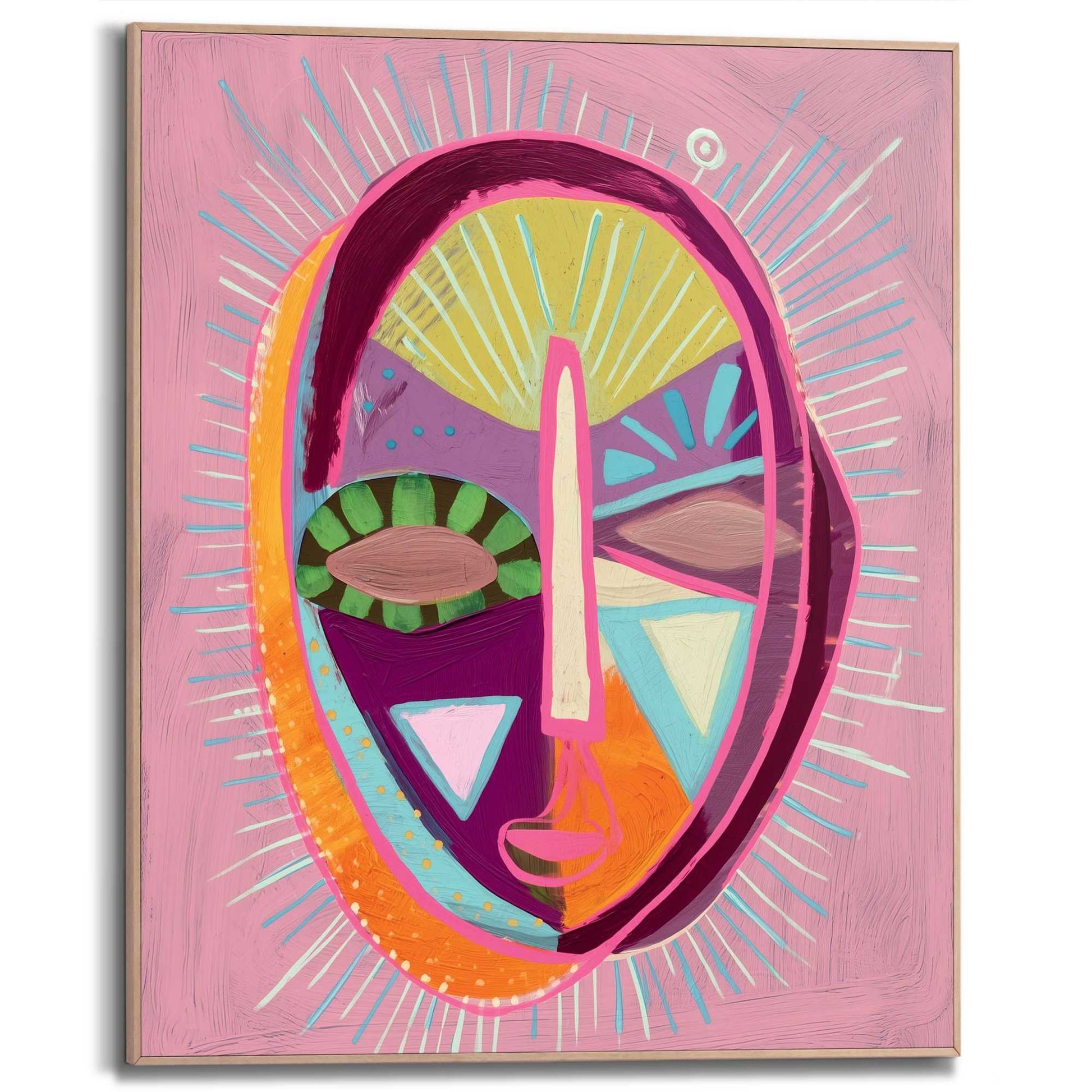 Framed Poster Face Mask 50x40