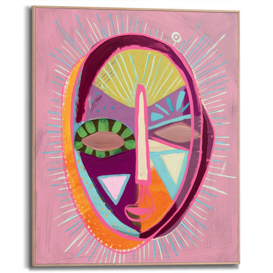 Framed Poster Face Mask 50x40