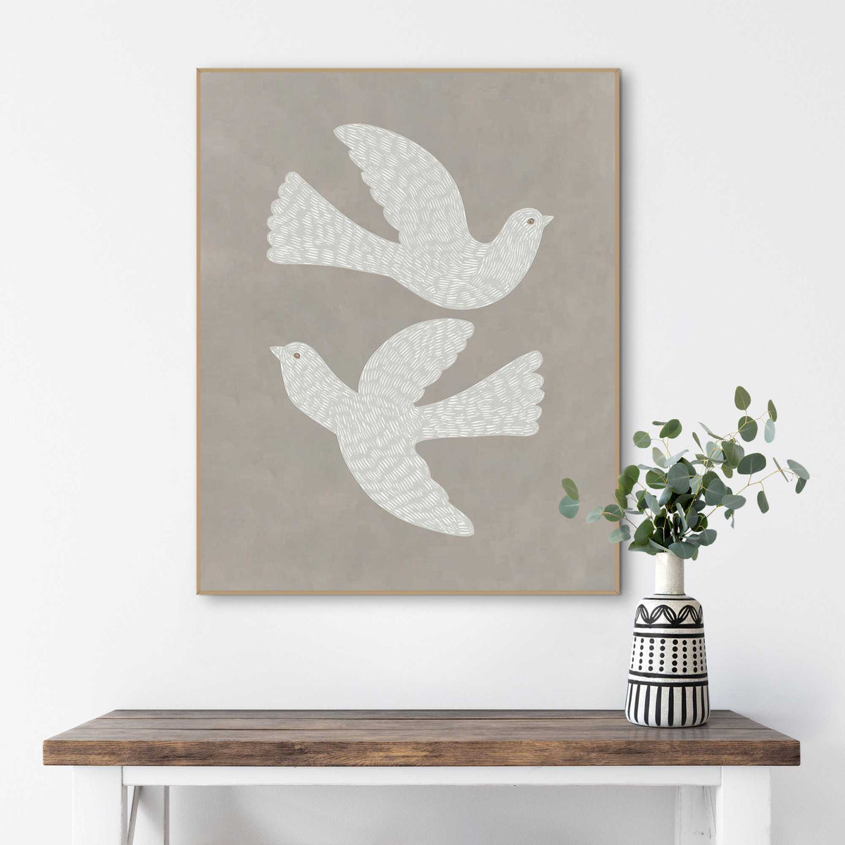 Framed Poster Peace 50x40