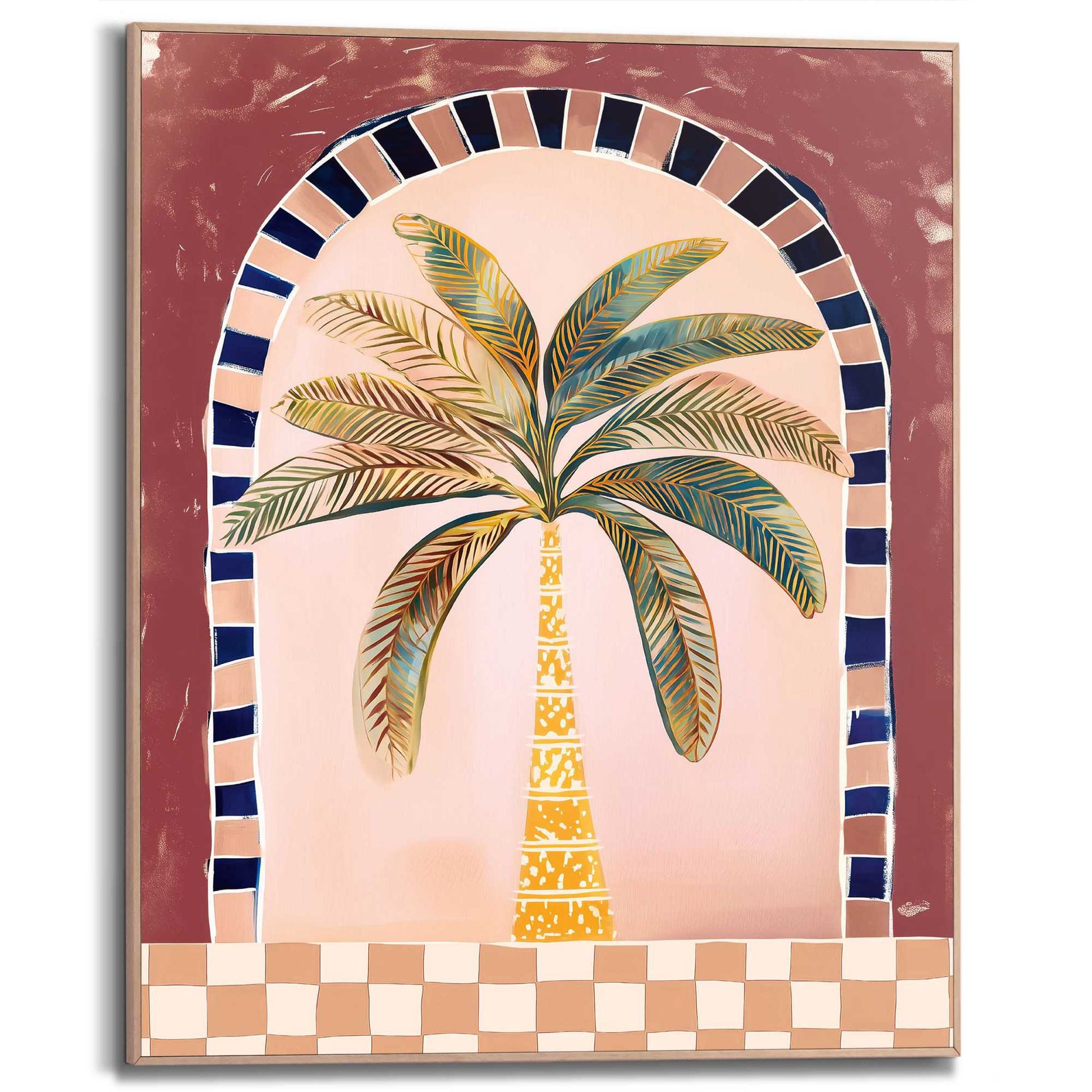Framed Poster Palm Present 50x40