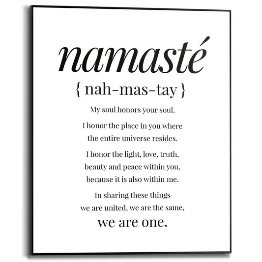 Framed in Black Namasté