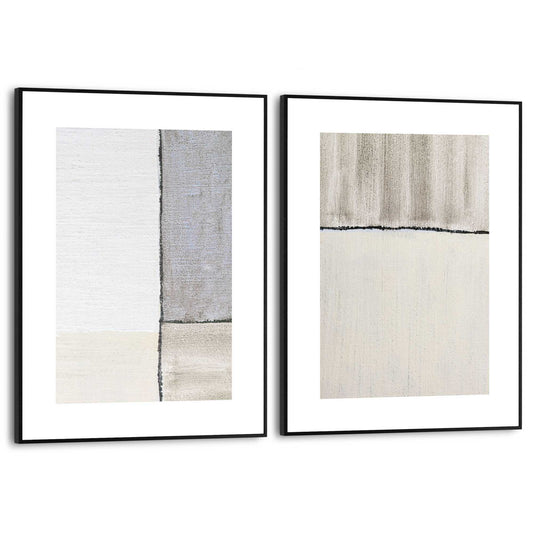Framed in Black Abstract Pastels