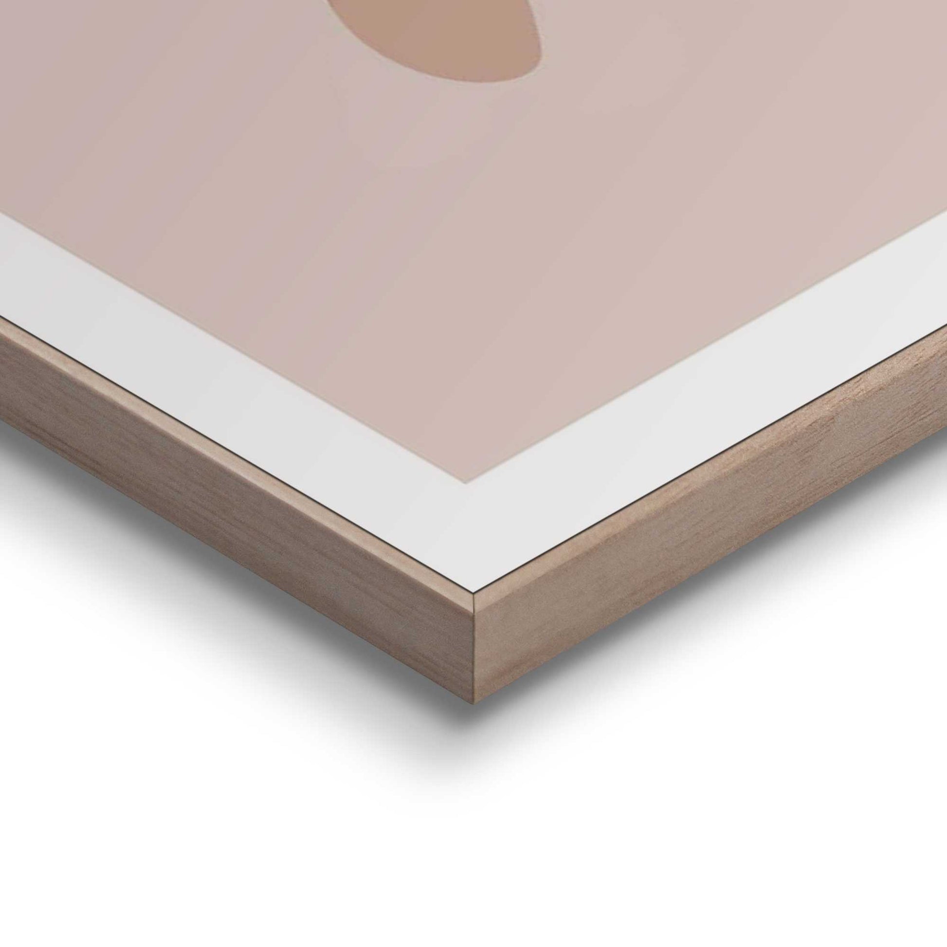 Framed in Wood Blushing Organics
