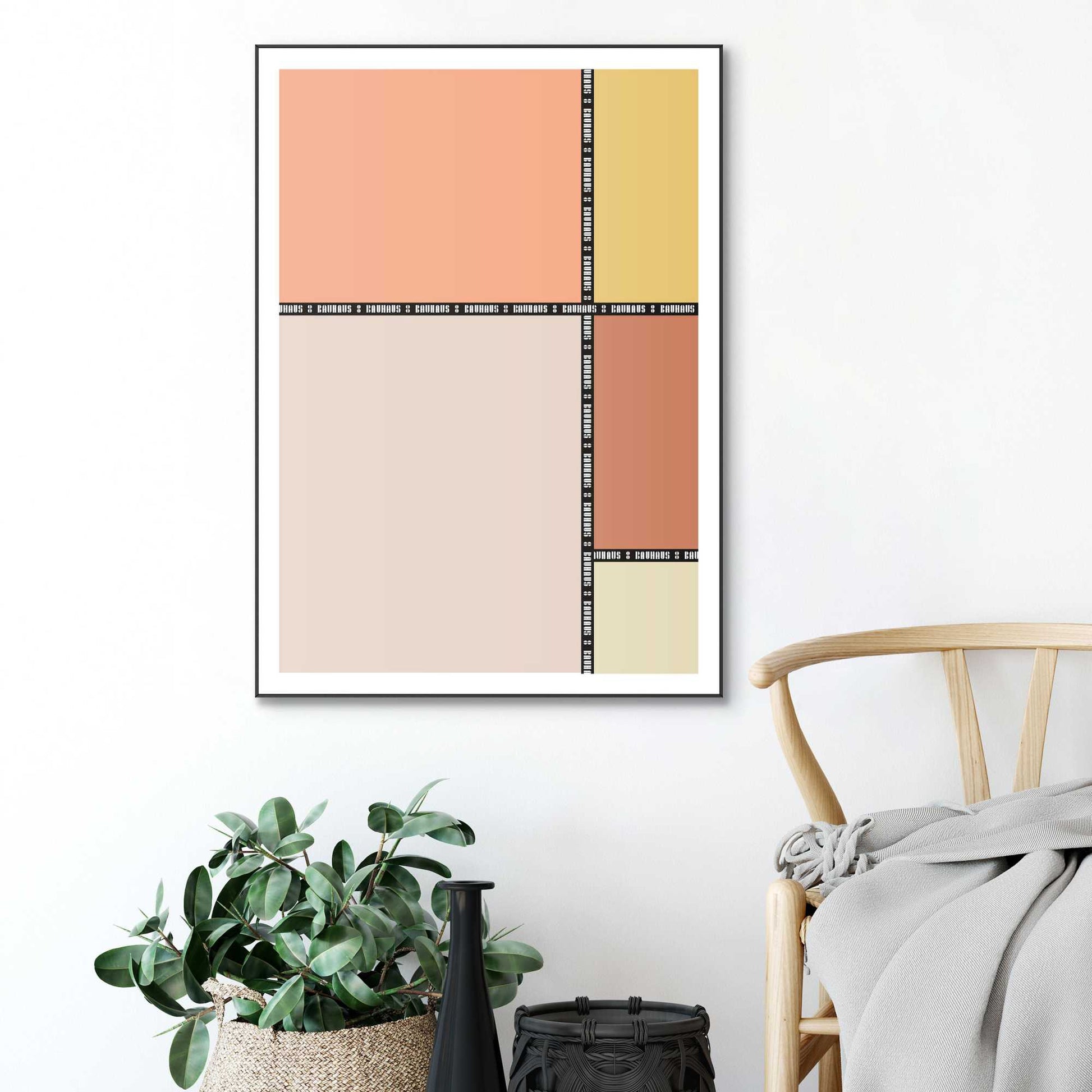Framed in Black Blushing Squares