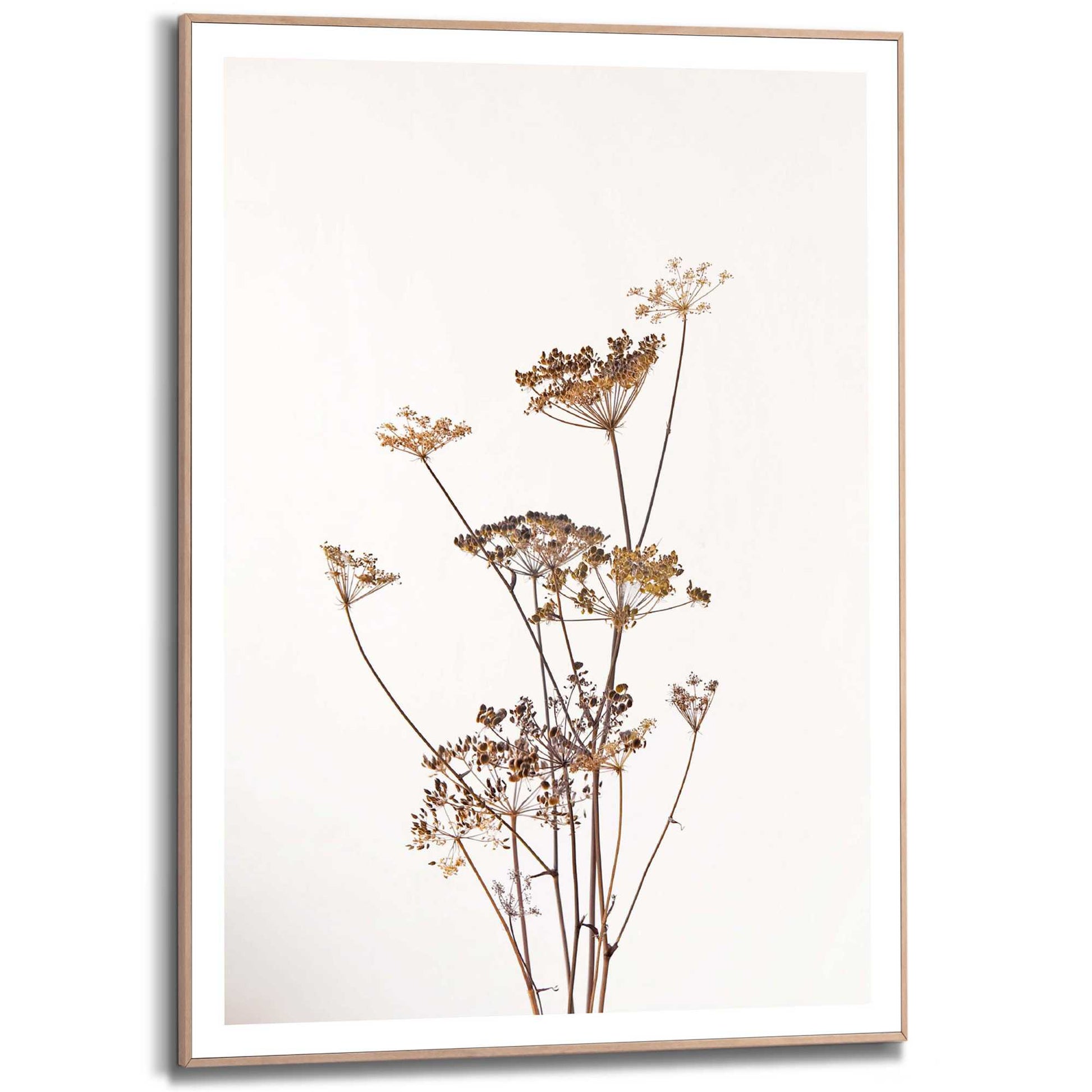 Framed in Wood Dried Flowers