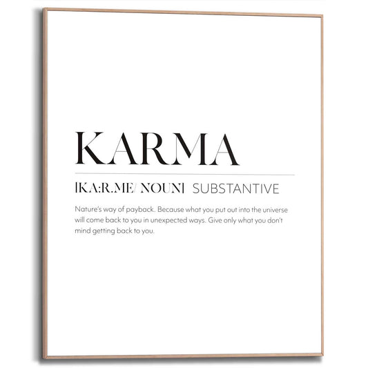 Framed in Wood Karma