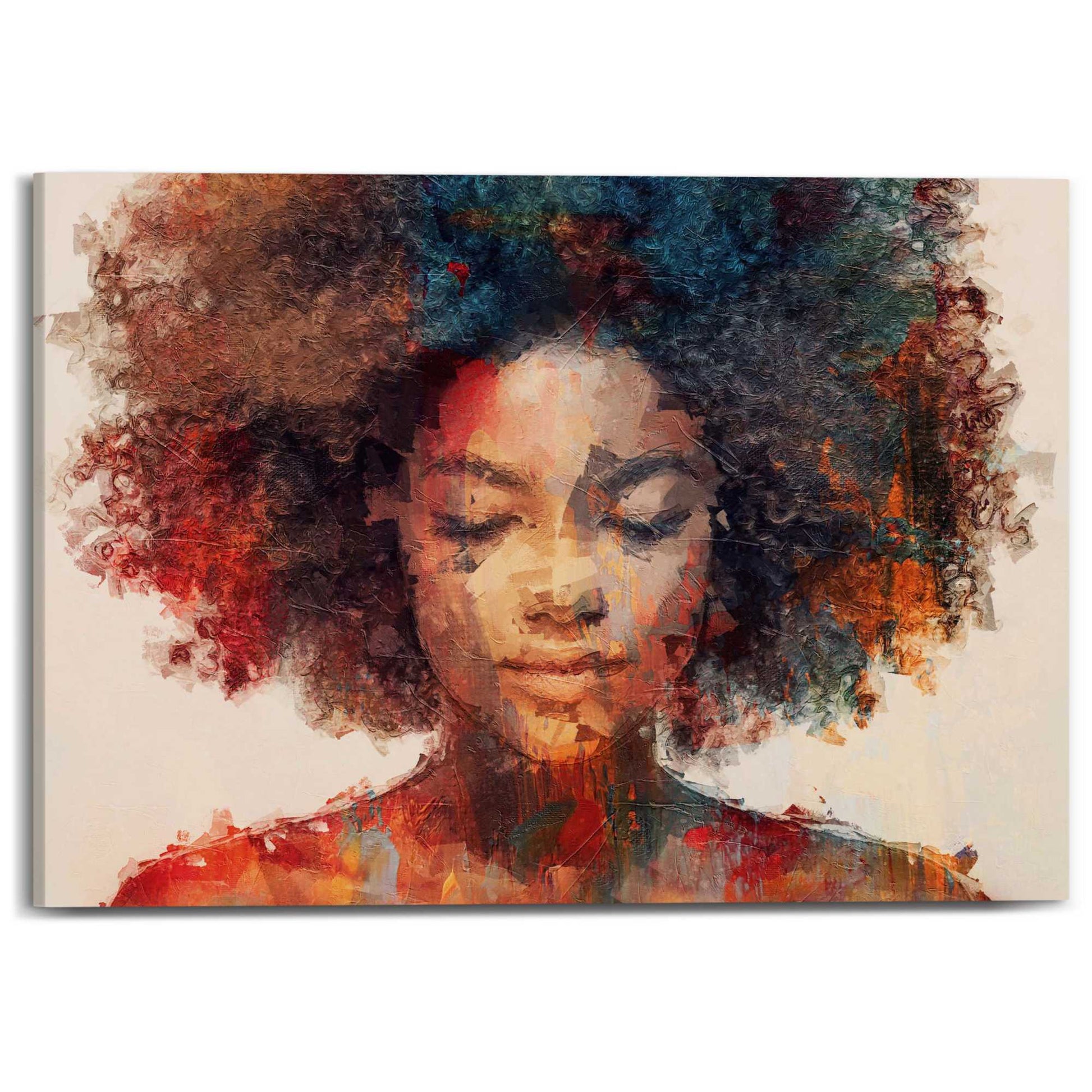 Canvas Painted Curles
