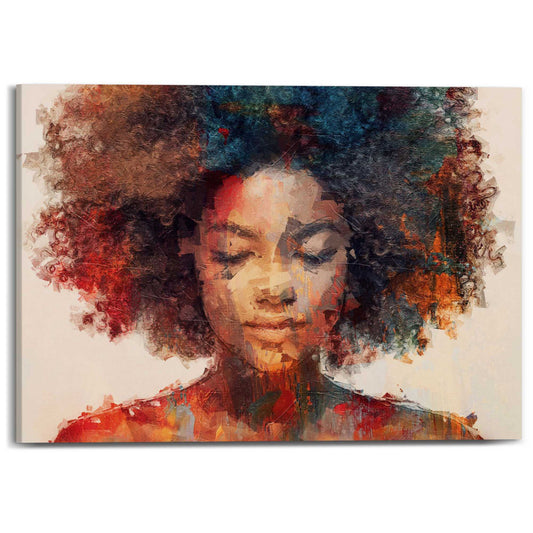 Canvas Painted Curles