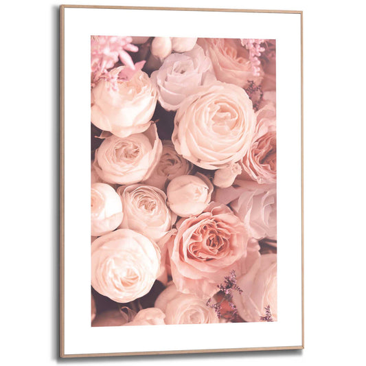 Framed in Wood Terra Roses