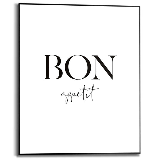 Framed in Black Bon Appetit