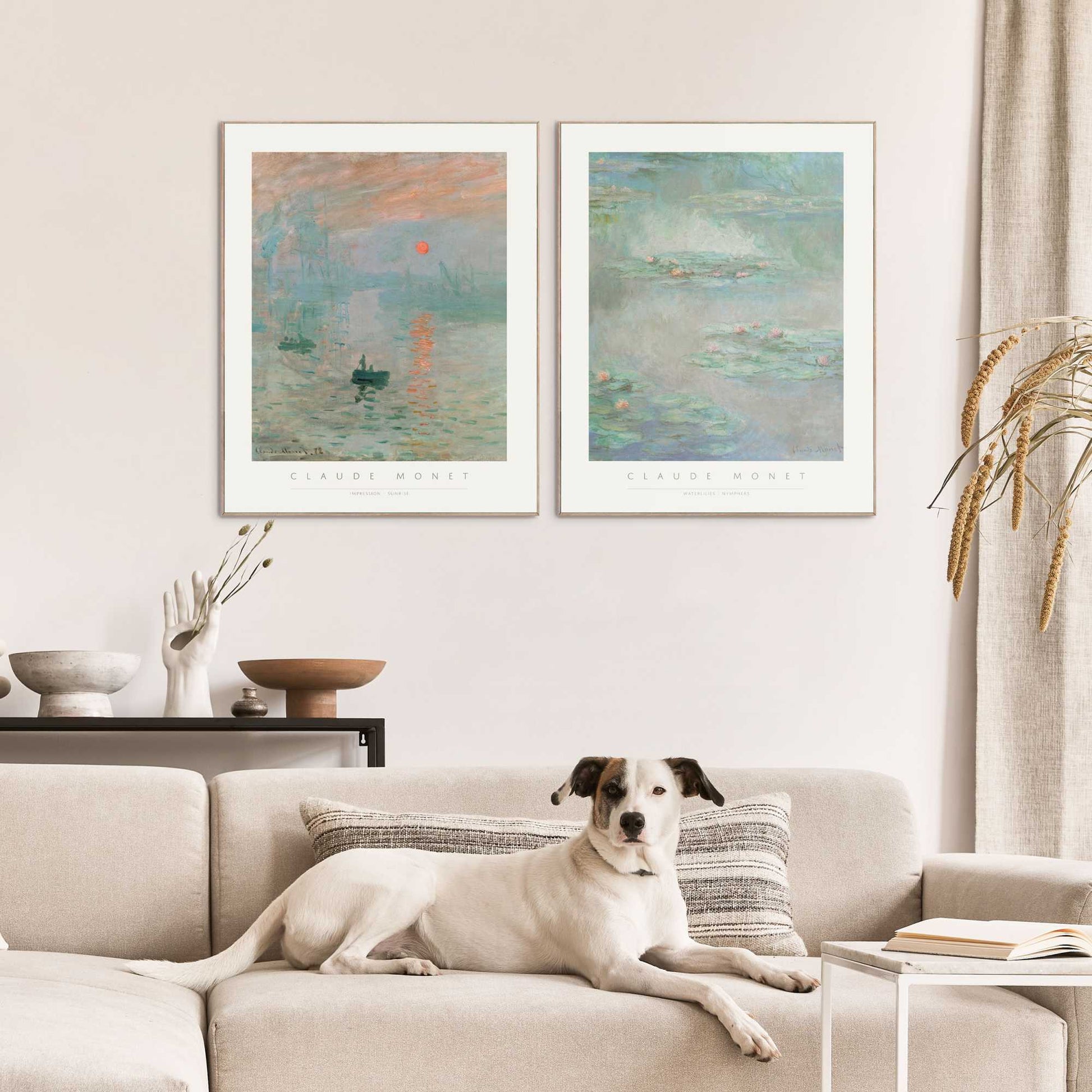 Framed in Wood Claude Monet - set