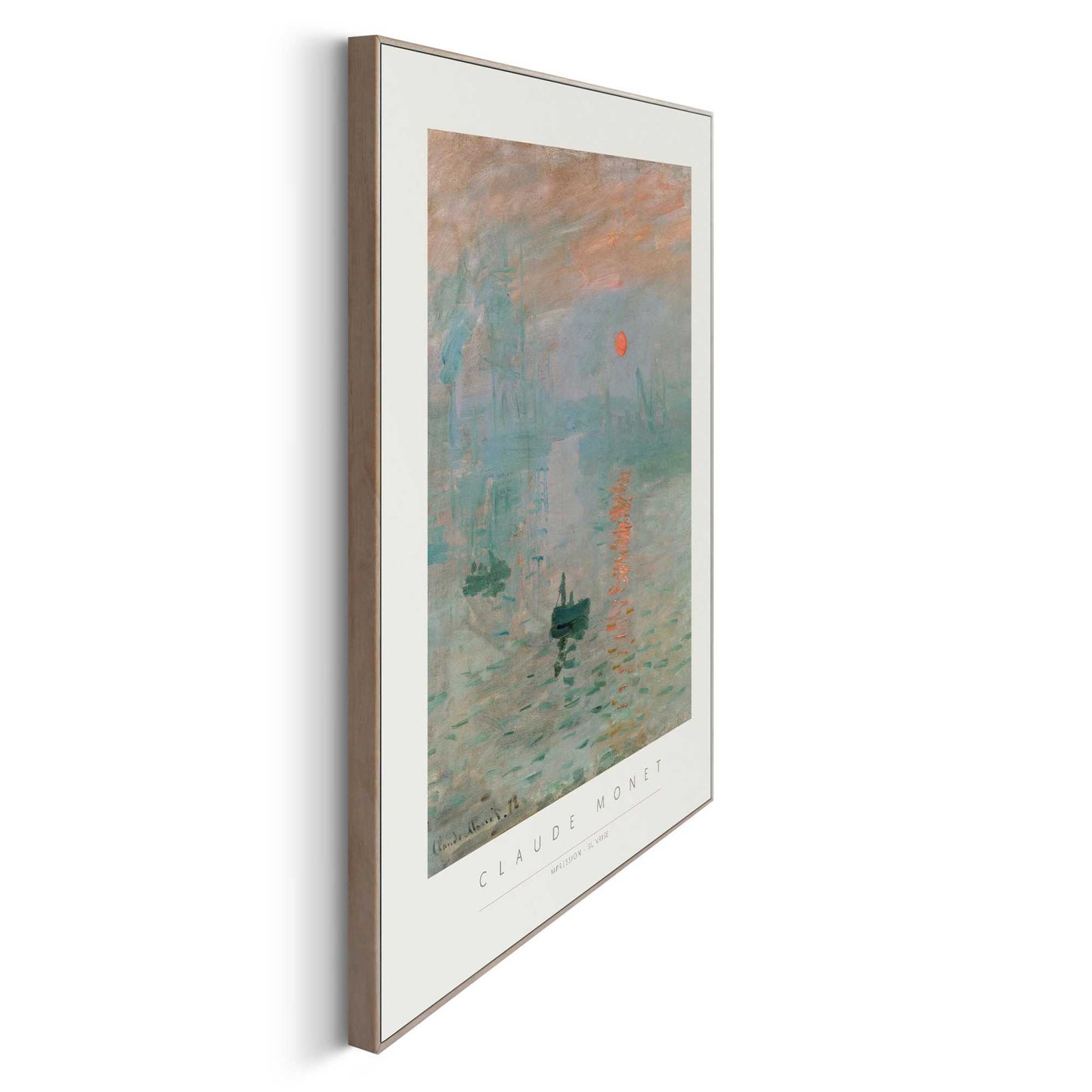 Framed in Wood Claude Monet - set