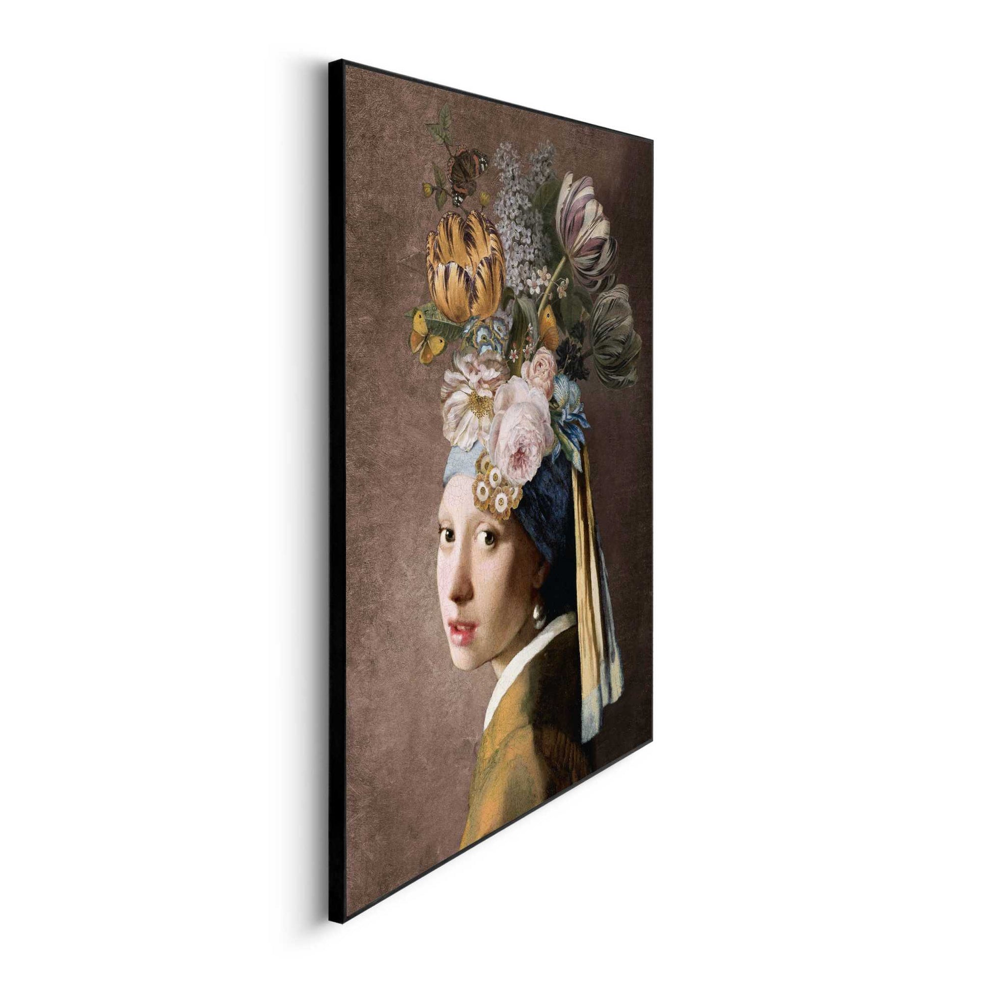 Framed in Black Pearl and Flowers