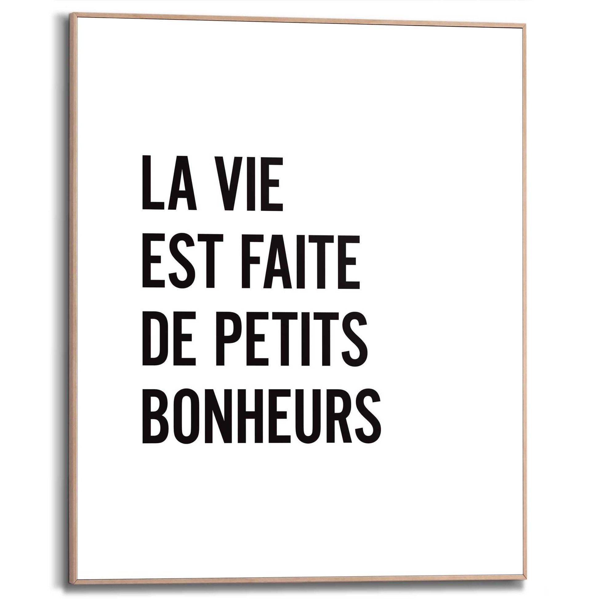 Framed in Wood Petits Bonheurs