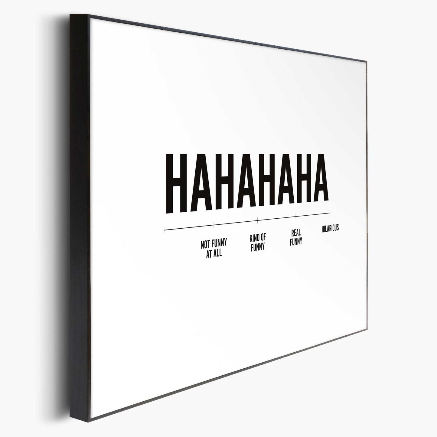 Framed in Black Laughing