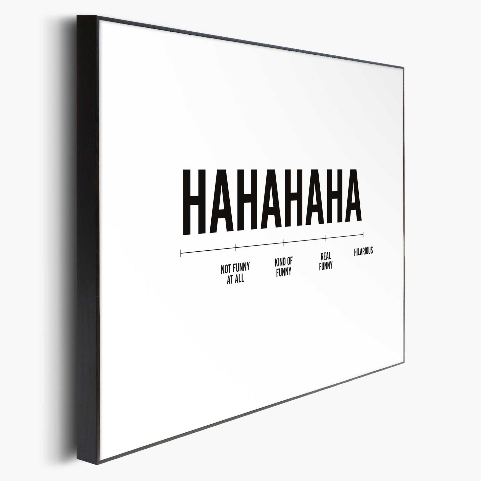 Framed in Black Laughing