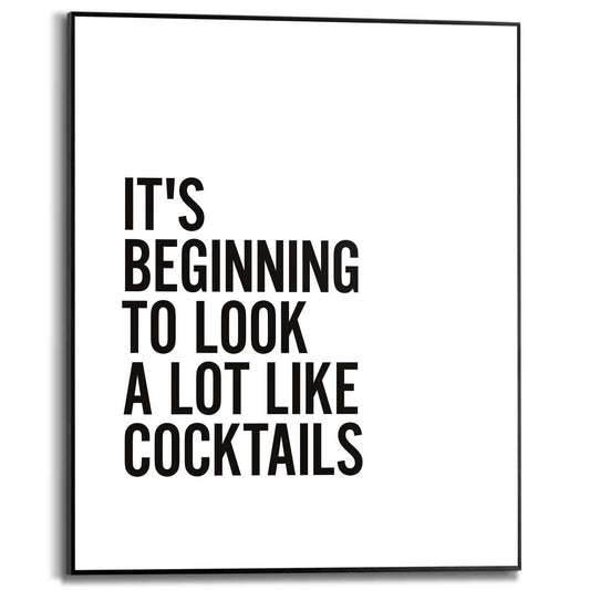 Framed in Black Like Cocktails