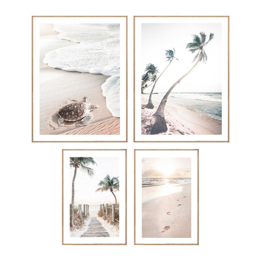 Framed in Wood Beach Blue