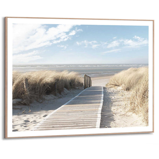 Framed in Wood Path to Beach