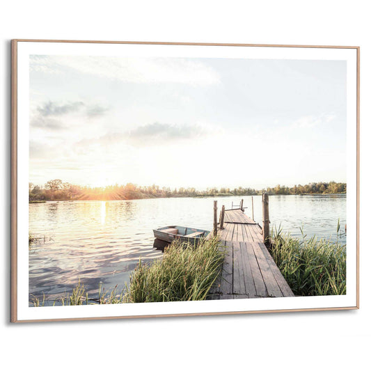 Orangewallz Morning Jetty Boat
