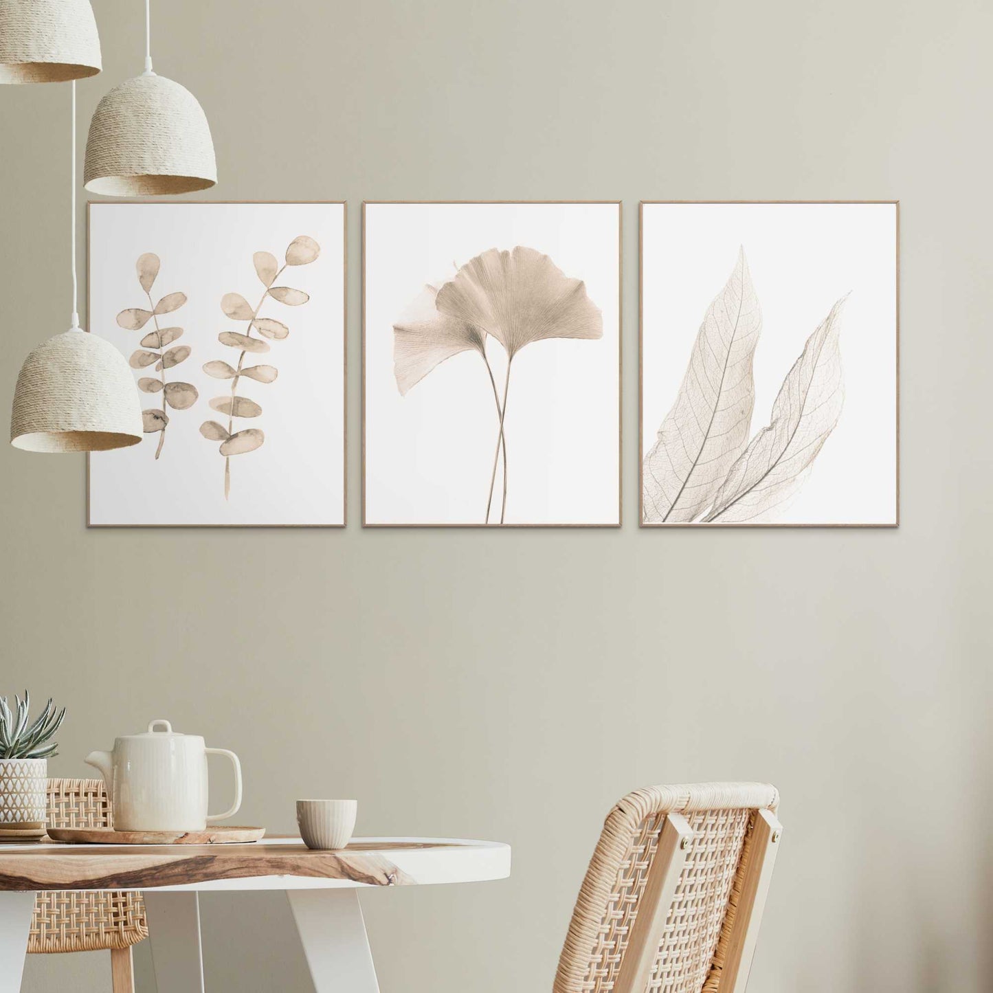 Framed in Wood Pure Natural 40x50