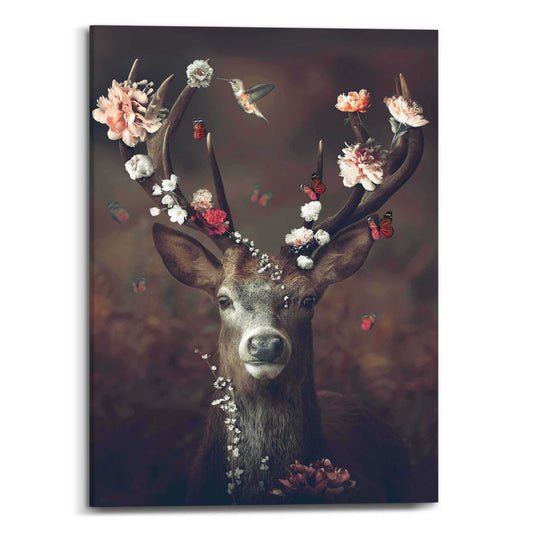 Canvas Floral Deer