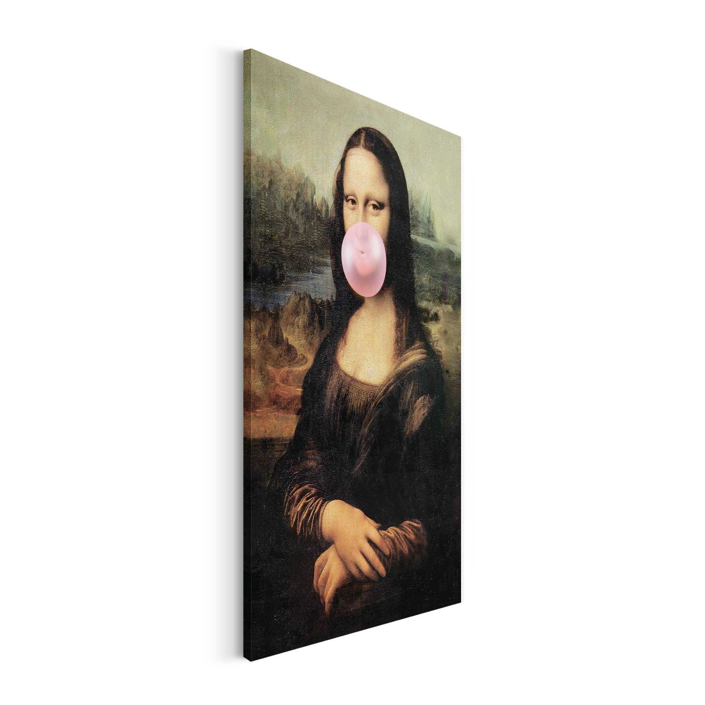 Canvas Mona Lisa Bubble Gum 70x50