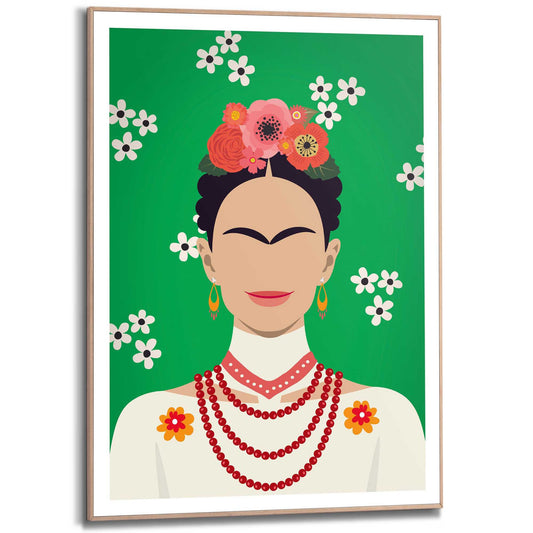 Framed in Wood Power Woman