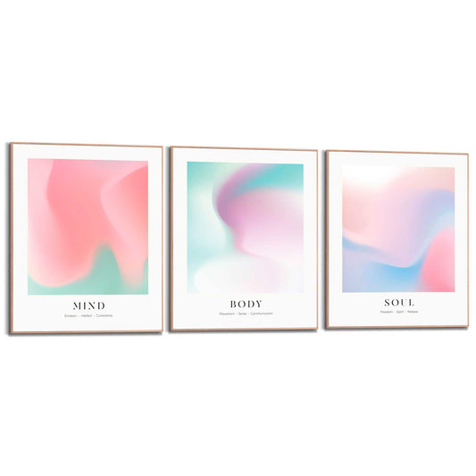 Framed in Wood Mindfulness Set