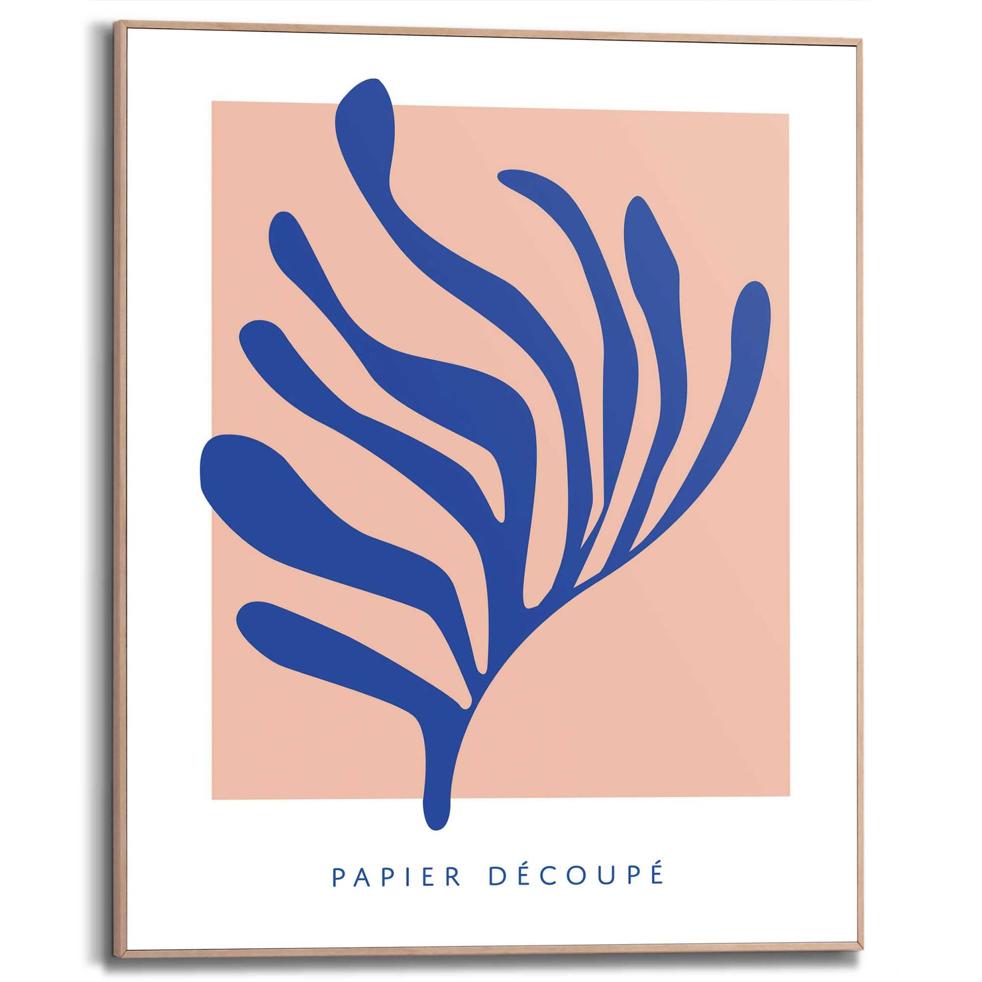 Framed in Wood Coral Shape