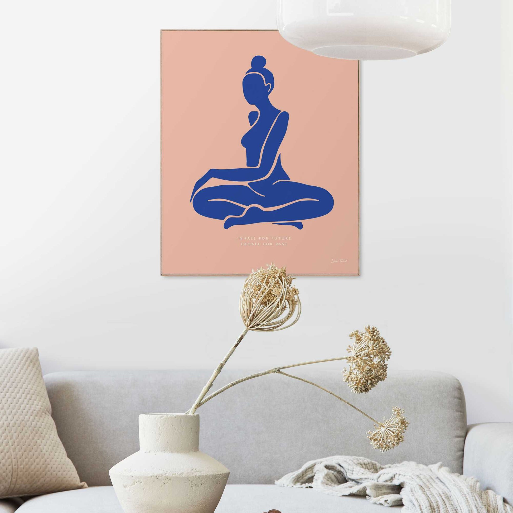 Framed in Wood Buddha Shape