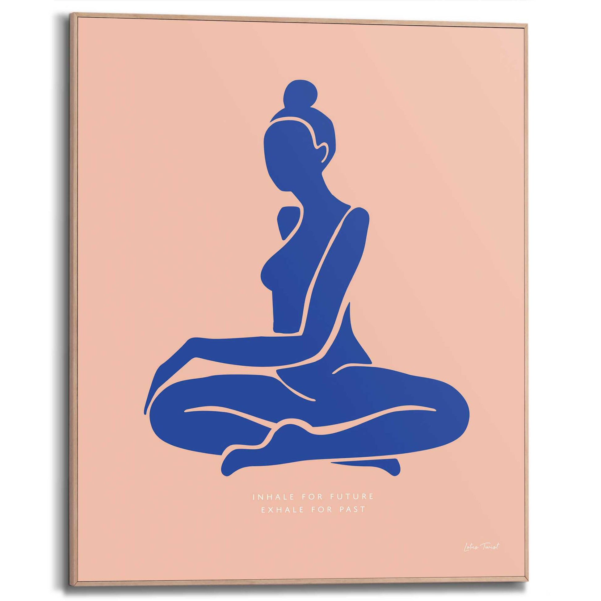 Framed in Wood Buddha Shape